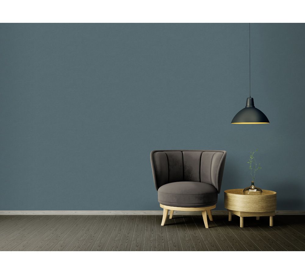 37178-3 Colourful World Vliestapete Uni blau AS Creation