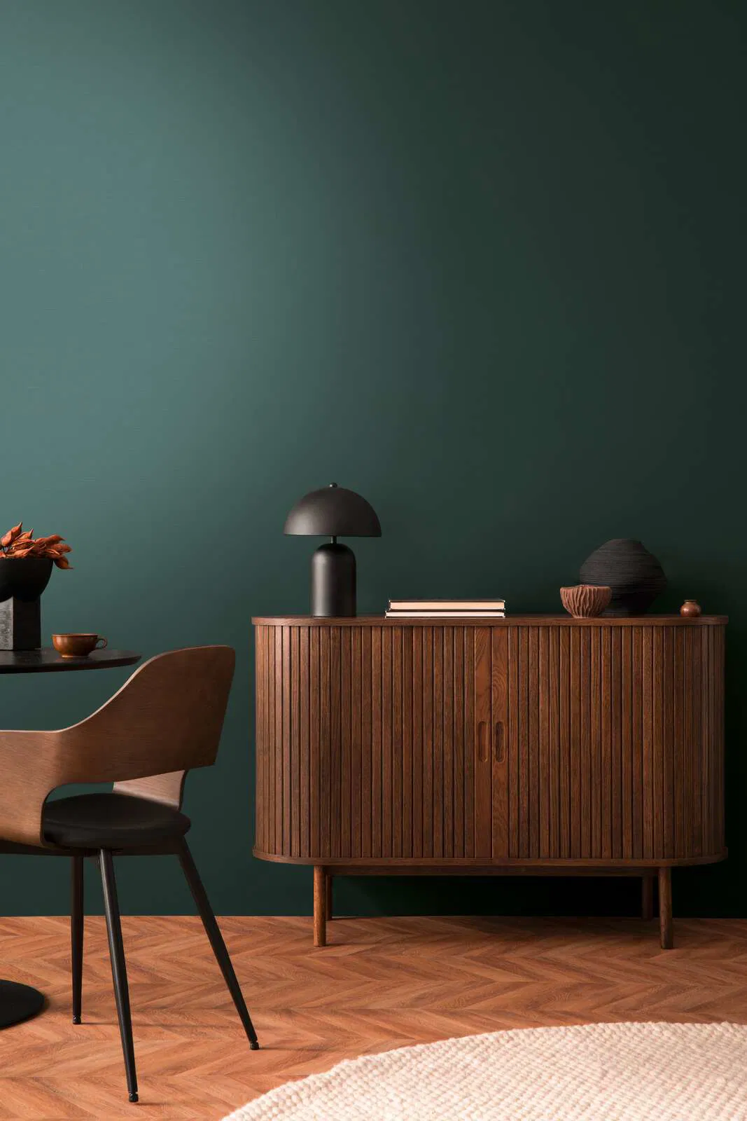 A.S. Création 39098‑4 – Vliestapete Leinen-Textiloptik Grün