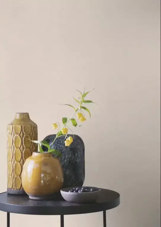 Rasch Vliestapete 448641 Florentine II - Uni Creme Textiloptik