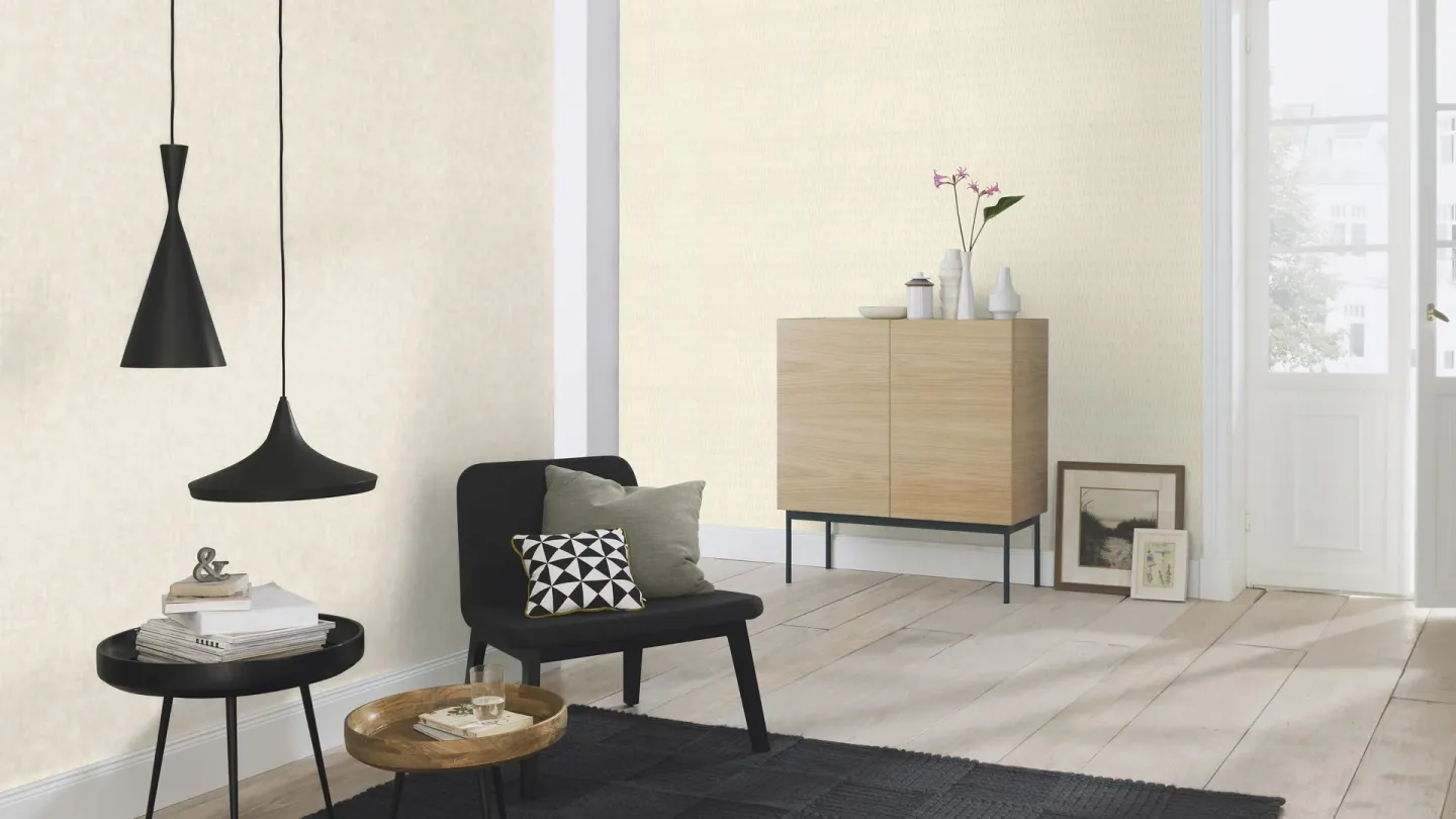 Rasch 429213 – Vliestapete Metall Putzoptik Off‑White Factory IV