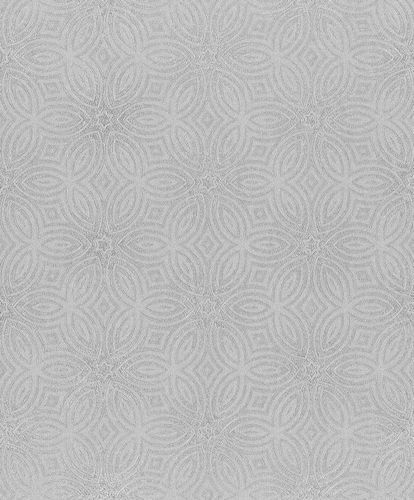 Rasch Vliestapete 530520 BERLIN - Grafische Strukturtapete Silber mit Sternenmuster Glanz